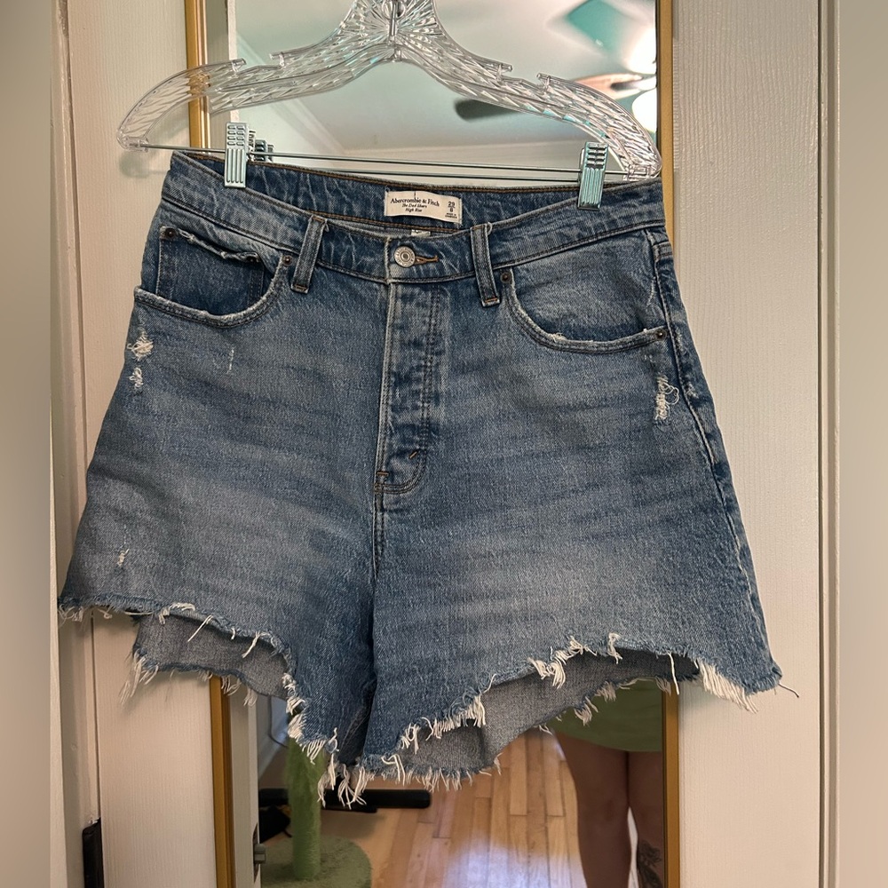 Abercrombie High Rise Dad Shorts Curve Love size 29